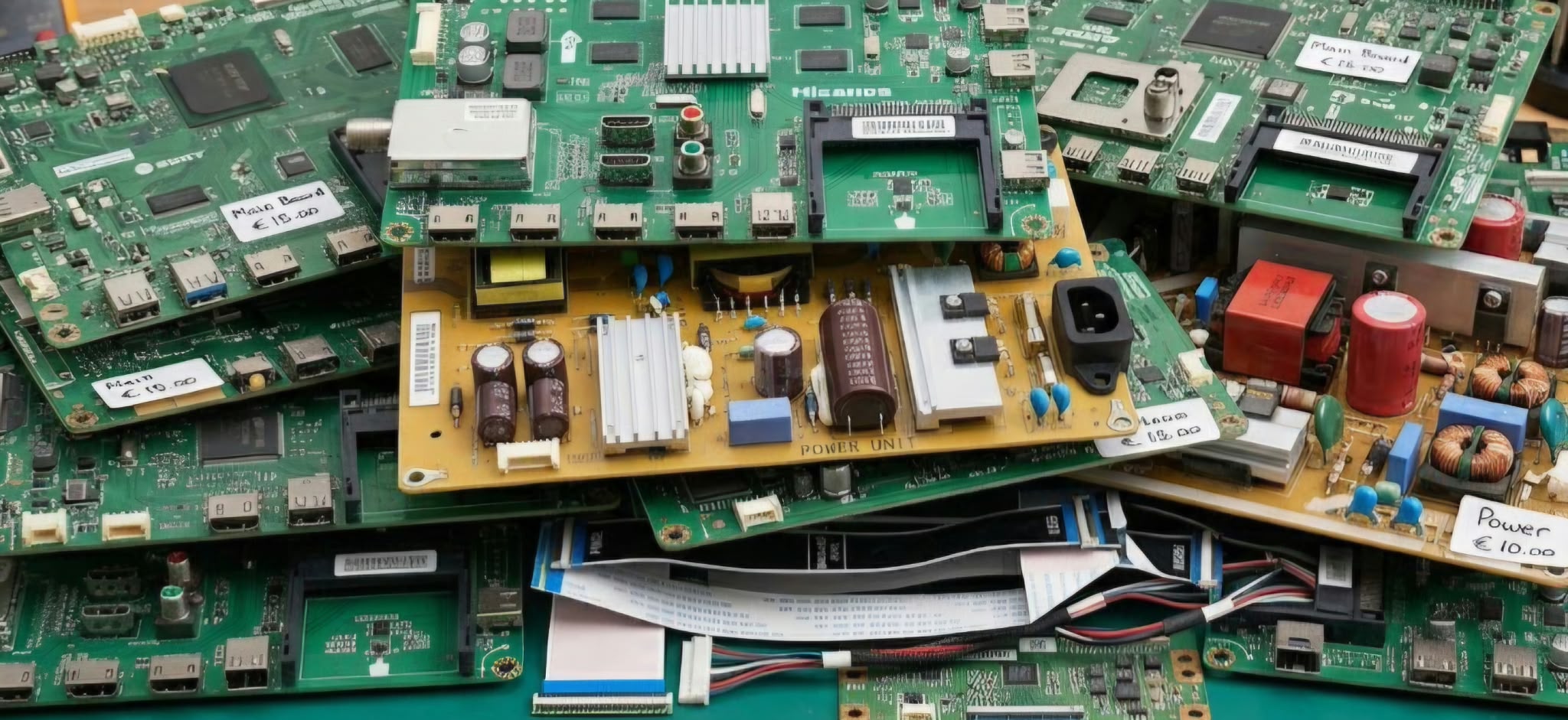 Mainboard´s, power board´s e barras led.