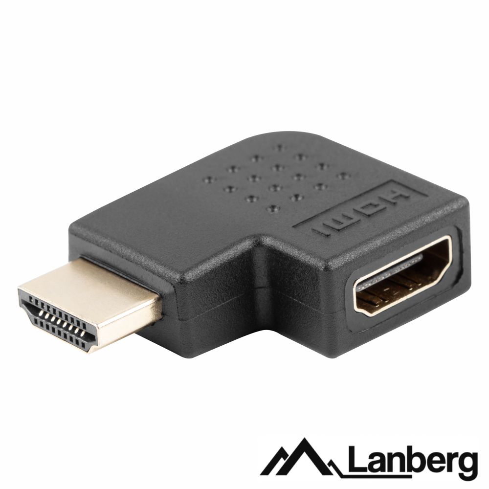 Ficha Adaptadora  HDMI Macho / HDMI F Angular 90º Esq.