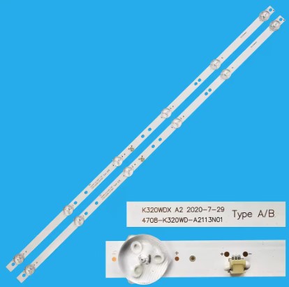 Kit 2 Barras LED 6 led´s  6V  K320ADX A2 4708-K32WD-A2113N01 582mm