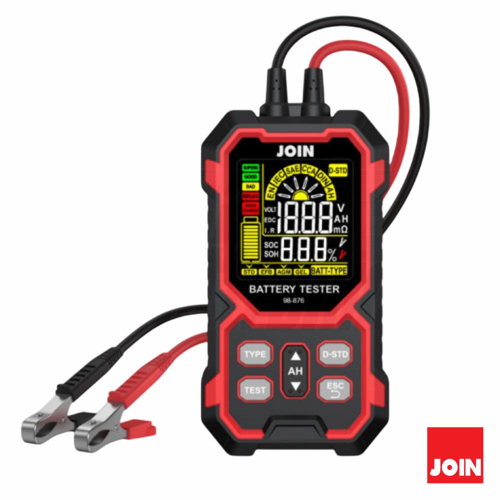 Testador Baterias Chumbo, Gel, AGM 12/24V - 1~249Ah Digital Join