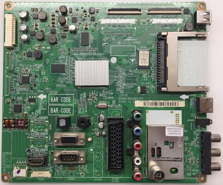 MAIN ASSB LCD LG 32LD350 EBT60927363 - EAX61354204 (0) PARA  PAINEL LC320WUG-(SC) (A1) - USADO