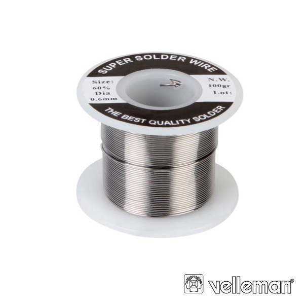 Solda Fina 0,6mm 60/40 - Rolo 100Grs.