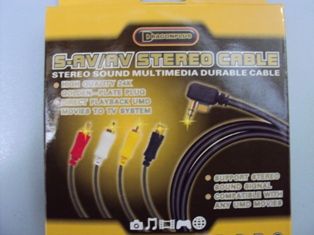 CABO P/ PSP 2000/3000  SAIDA VIDEO C/ 3xRCA + s-video
