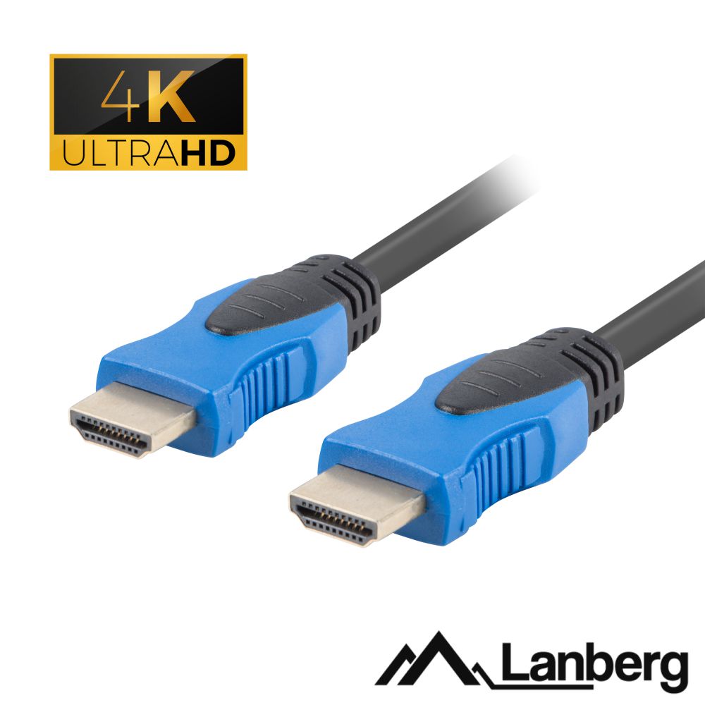 Cabo HDMI Dourado Macho / Macho 2.0 4K 1.8m LANBERG