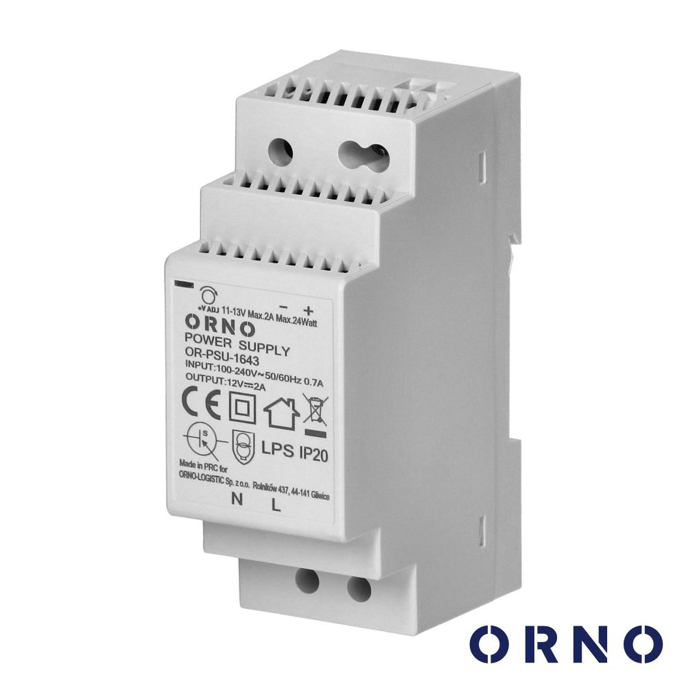 Fonte De Alimentação  220V - 12V DC 2A - 24VA calha Din