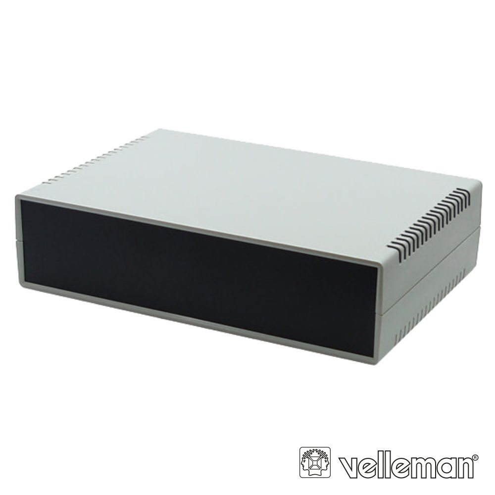 Caixa Montagem ABS Cinza/Preto 225x165x40mm
