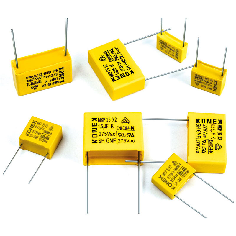 Cond. MKP Poliester 1uF 275Vac / 560Vdc - Caixa