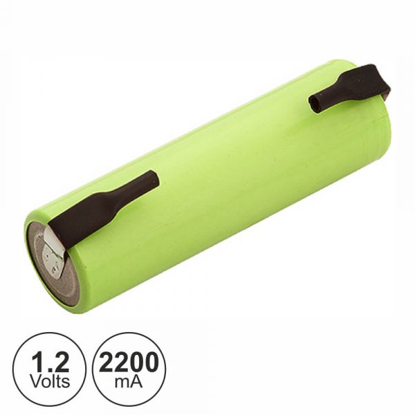 Pilha Recarregável R6 1,2V  2200mAh c/ patilhas