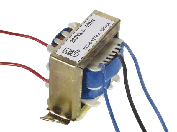 TRANSFORMADOR OPEN-FRAME  12+12V    300MA   7,2VA

