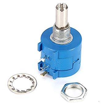 Potenciometro Precisão Multi-Volta 100 ohms com veio