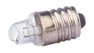 Lampada E10 2,5V COM LENTE  0,3A 12.355/2.5/0.3 dh