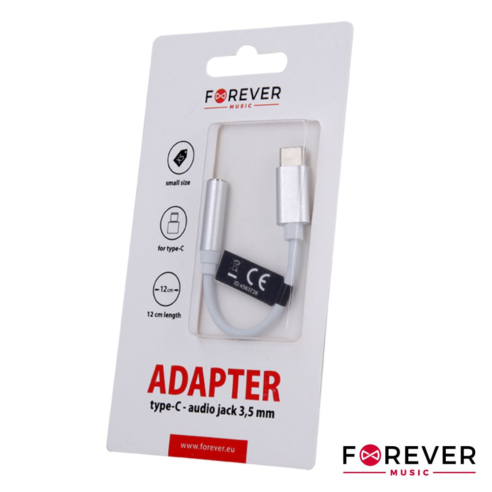 Cabo Adaptador USB-C Macho / Jack 3.5mm Fêmea
