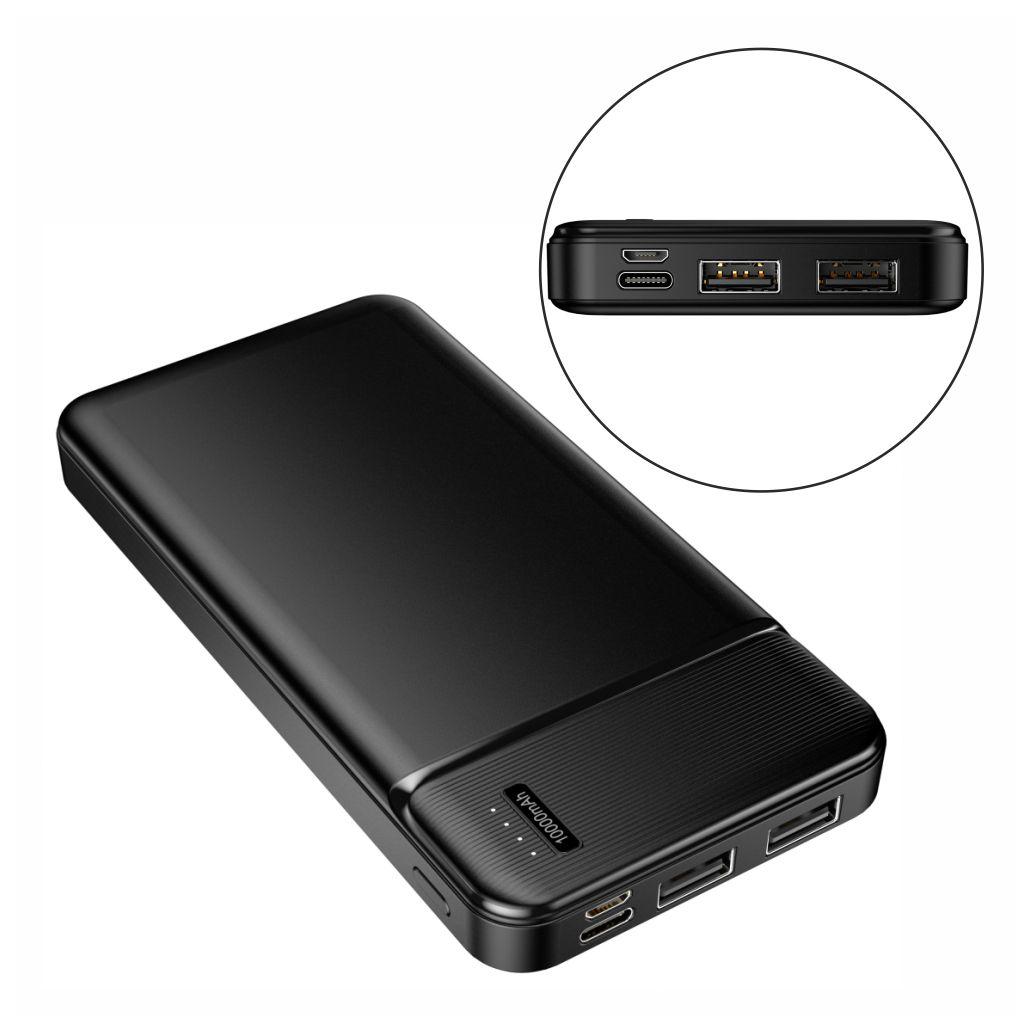 Powerbank 10000ma C/ Ficha 2x USB