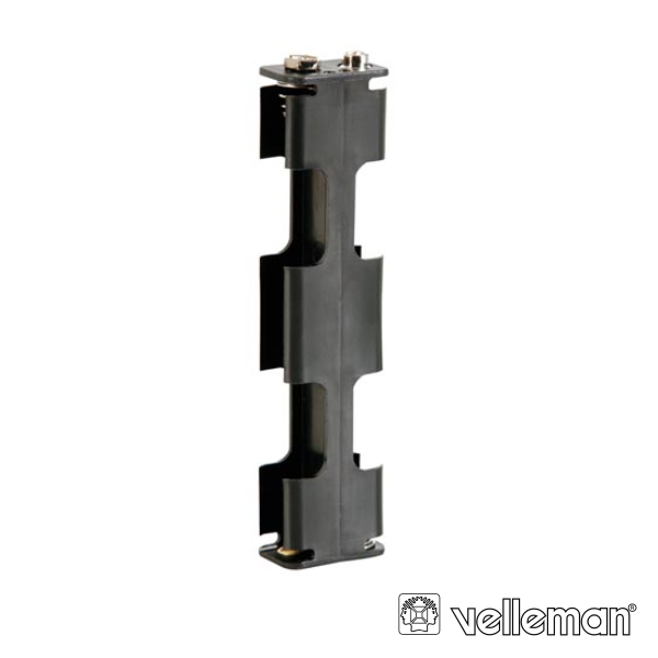 Suporte Pilhas 4xR6 c/ terminal