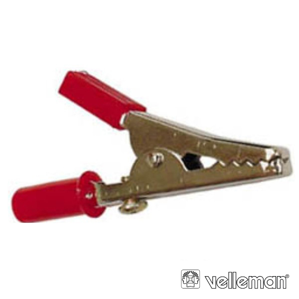 Pinça Crocodilo 55mm Vermelha