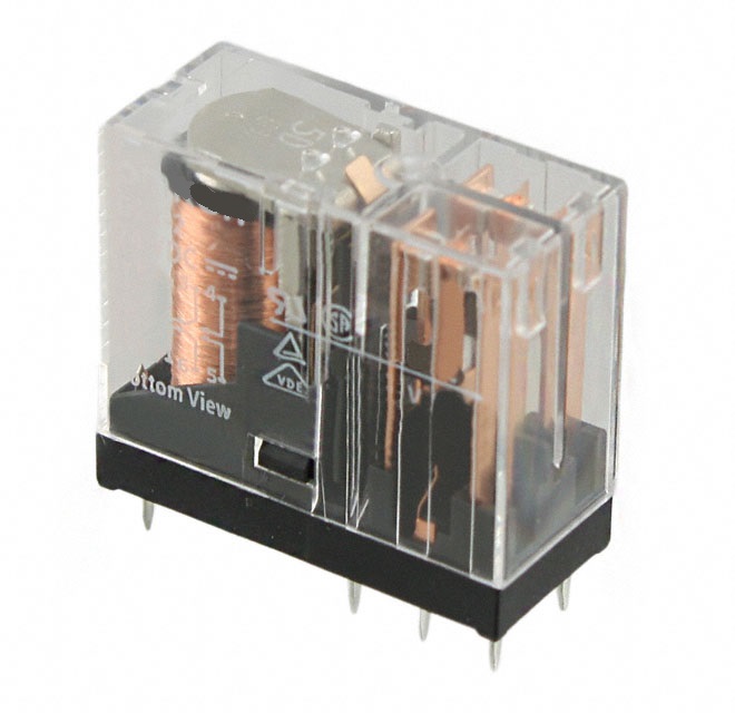 Relé 220V/2CC/10A AC (R:5mm) C. Impresso JQX-14FC