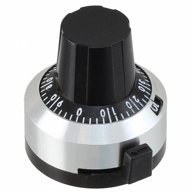 Botão Rotativo Potenciometro Multivolda RDK-III-6.35/WXD3-13 Para  Veio 6.35mm