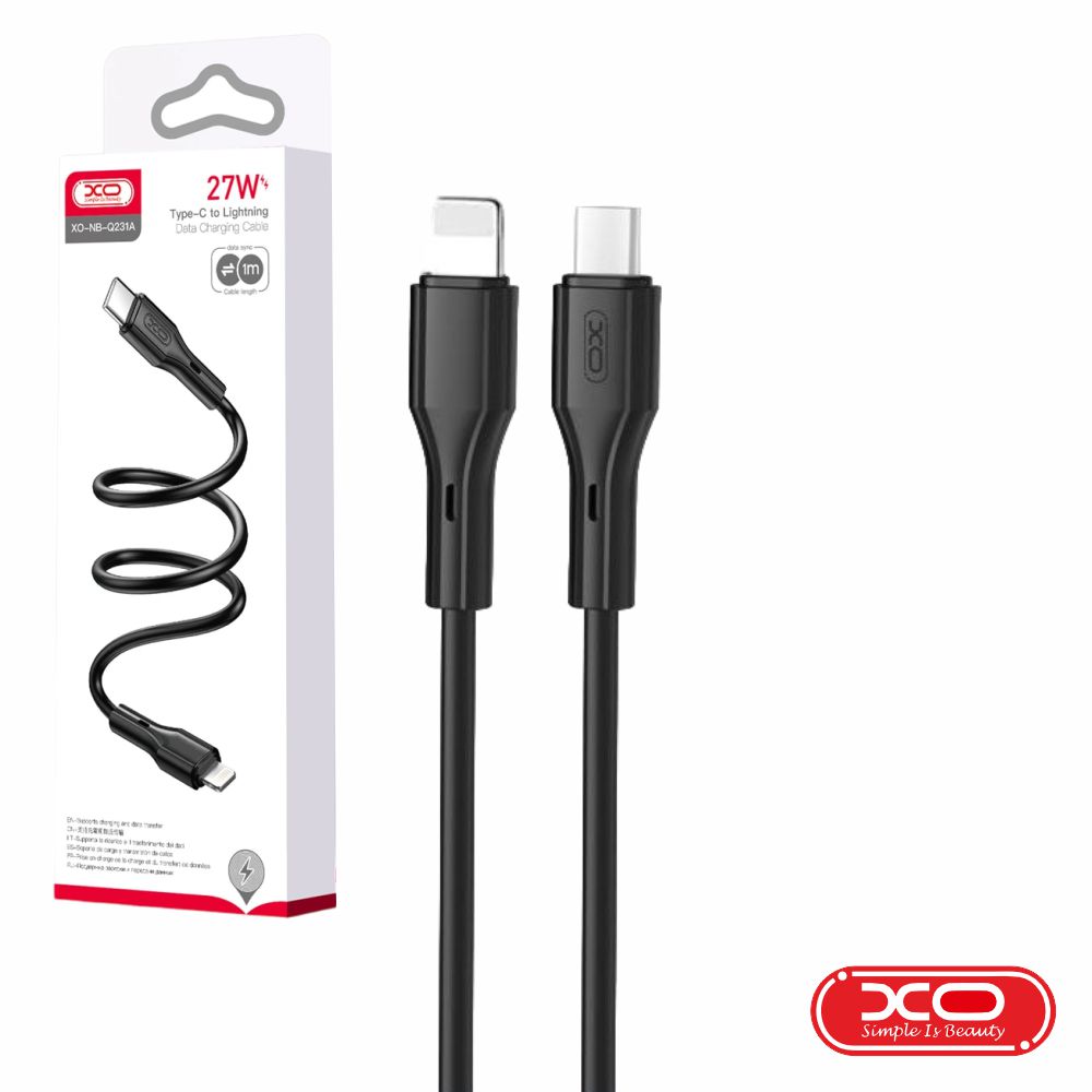 Cabo USB-C Macho / Lightning Macho  1mt PD 27W