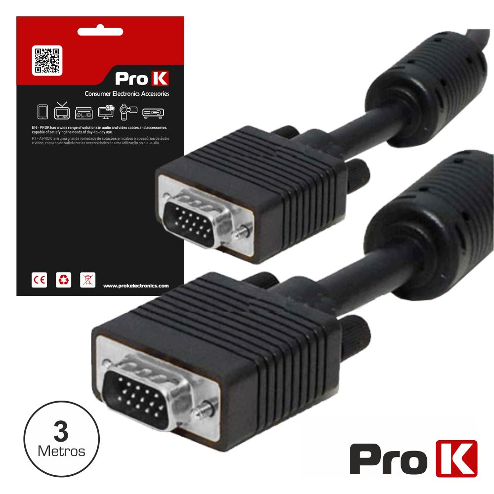 CABO COMP VGA 15P M/M 3M