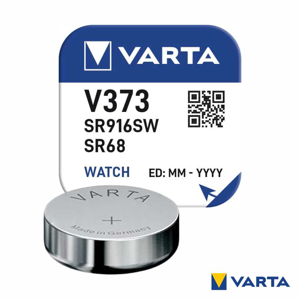 Pilha Óxido Prata Botão V373 / SR916SW / SR68 1.55V VARTA