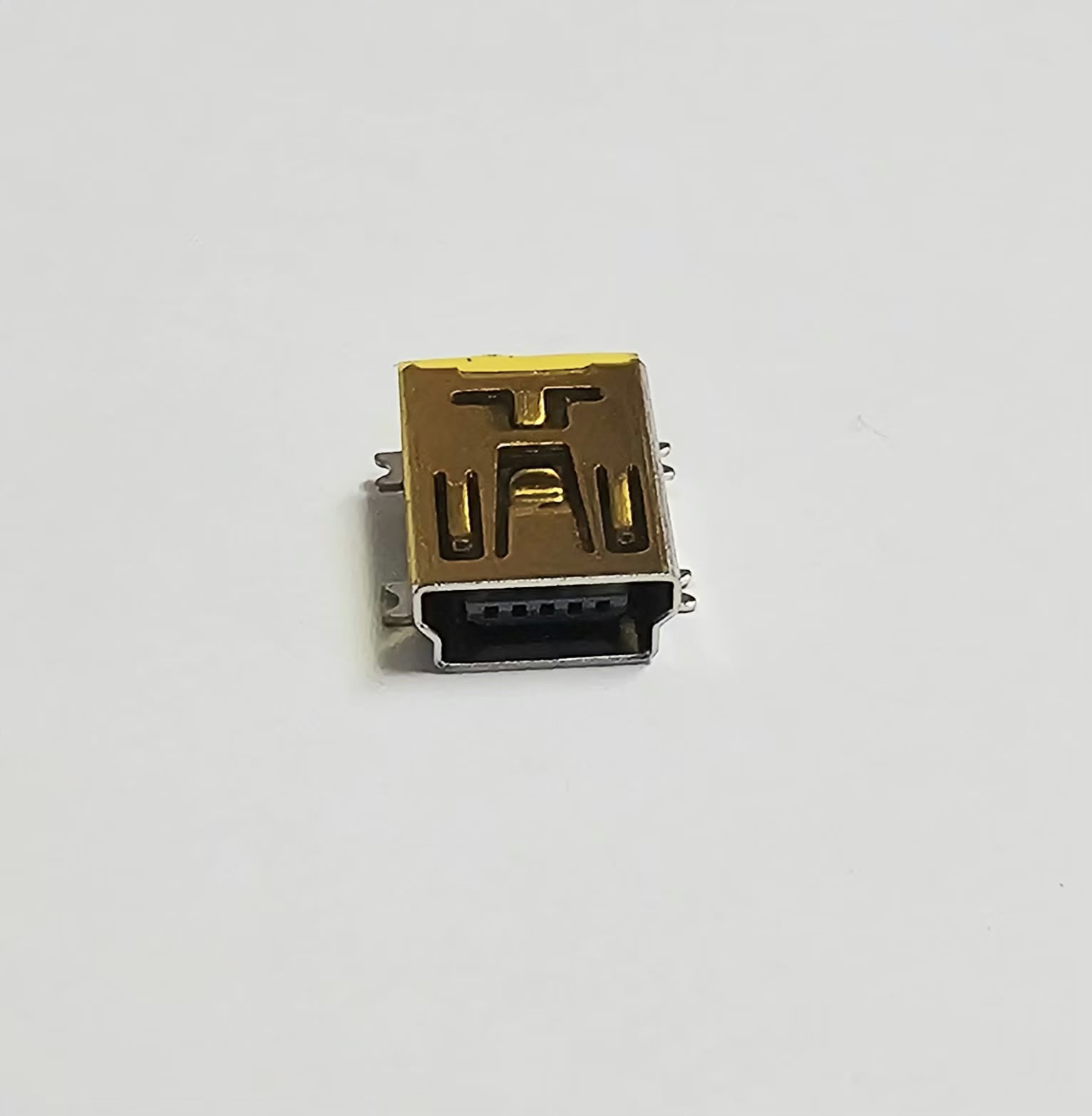 Ficha Mini USB "B" Fêmea Chassi 5 Pinos