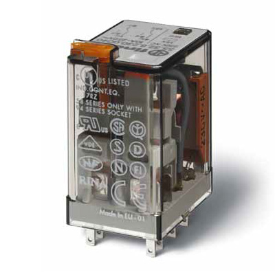 Relé AC 230V/2C/10A - Industrial c/ Indicador Mecânico