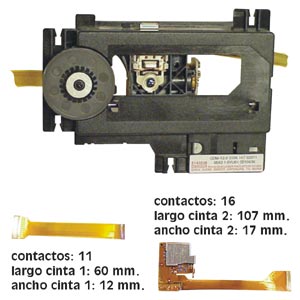 Grupo Óptico CDM12.6 p/ CD Philips c/ Mecânica