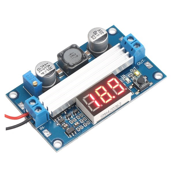 Módulo Alimentação Step-Up DC-DC  3~35VDC 6A-c/Display-LTC1871