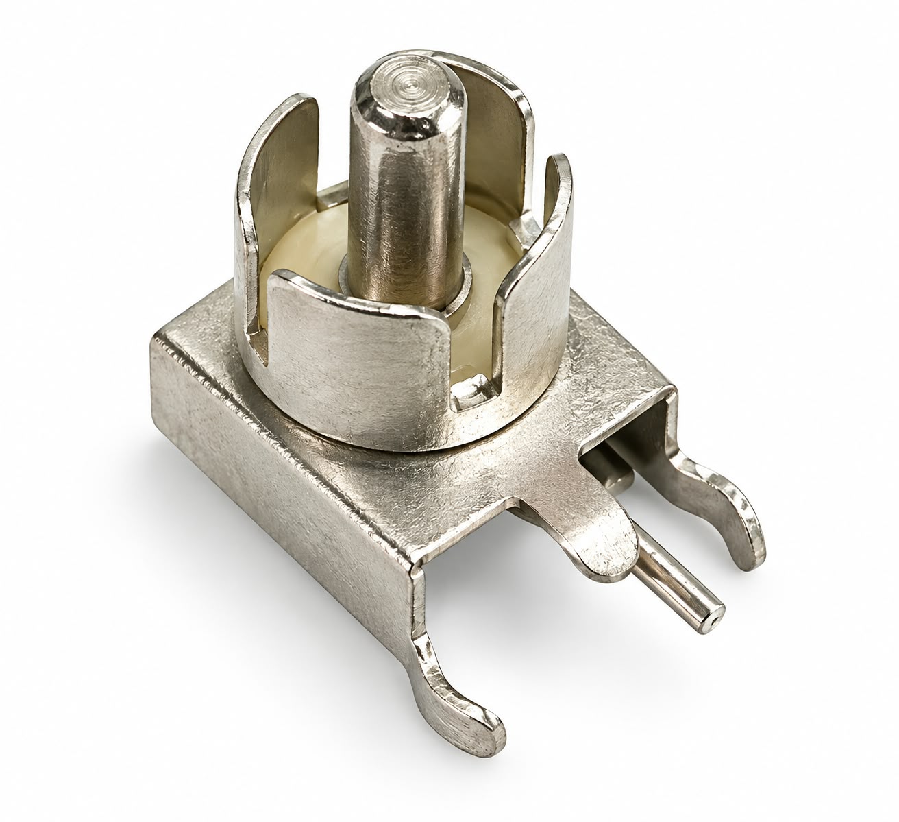 Ficha RCA Macho Chassi 90º - Metal